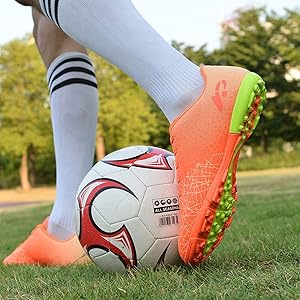 PENALTY サッカーシューズ オレンジ/グリーン PENALTY サッカーシューズ オレンジ/グリーン